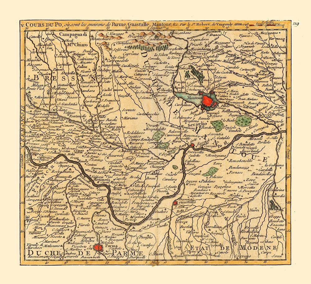 Emilia Romagna Lombardy Italy - Robert 1748 art print by Robert for $57.95 CAD