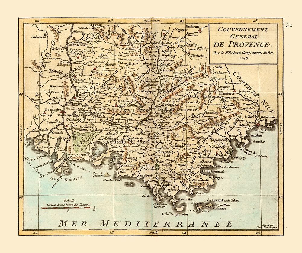 Provence France - Robert 1748 art print by Robert for $57.95 CAD