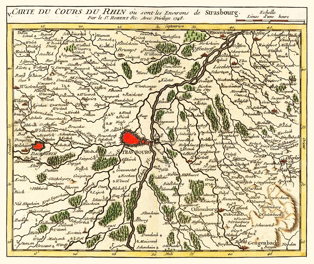 Rhine River Grand Est Region France - Robert 1748 art print by Robert for $57.95 CAD