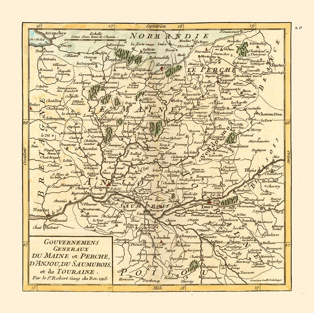 Perche Maine Anjou Touraine France - Robert 1748 art print by Robert for $57.95 CAD
