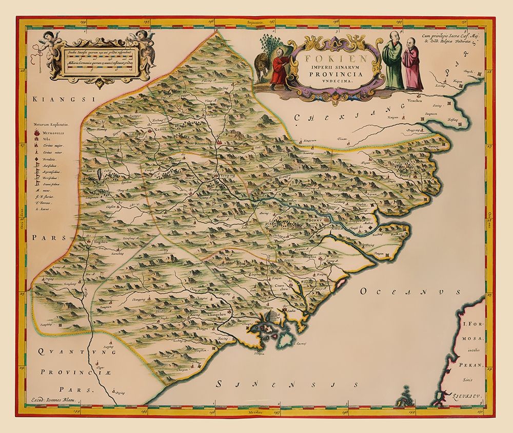 Fujian Province China - Blaeu 1655 art print by Blaeu for $57.95 CAD
