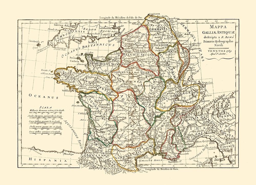 Ancient Gaul - Santini 1794 art print by Santini for $57.95 CAD