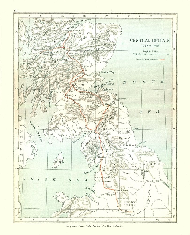 Central Britain 1715 - Gardiner 1902 art print by Gardiner for $57.95 CAD