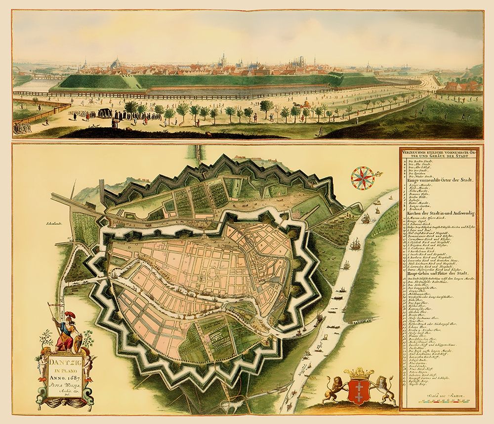 Eastern Europe Gdansk Poland Panoramic art print by Willer for $57.95 CAD