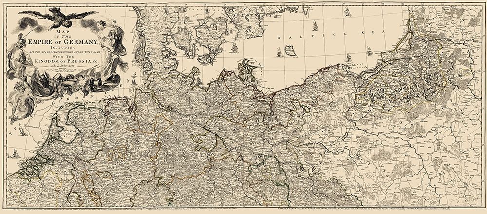 Upper Germany Empire - Delarochette 1782 art print by Delarochette for $57.95 CAD