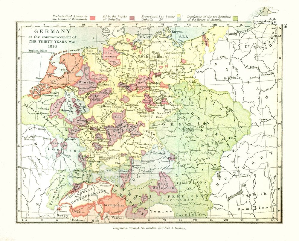 Germany 1618 - Gardiner 1902 art print by Gardiner for $57.95 CAD