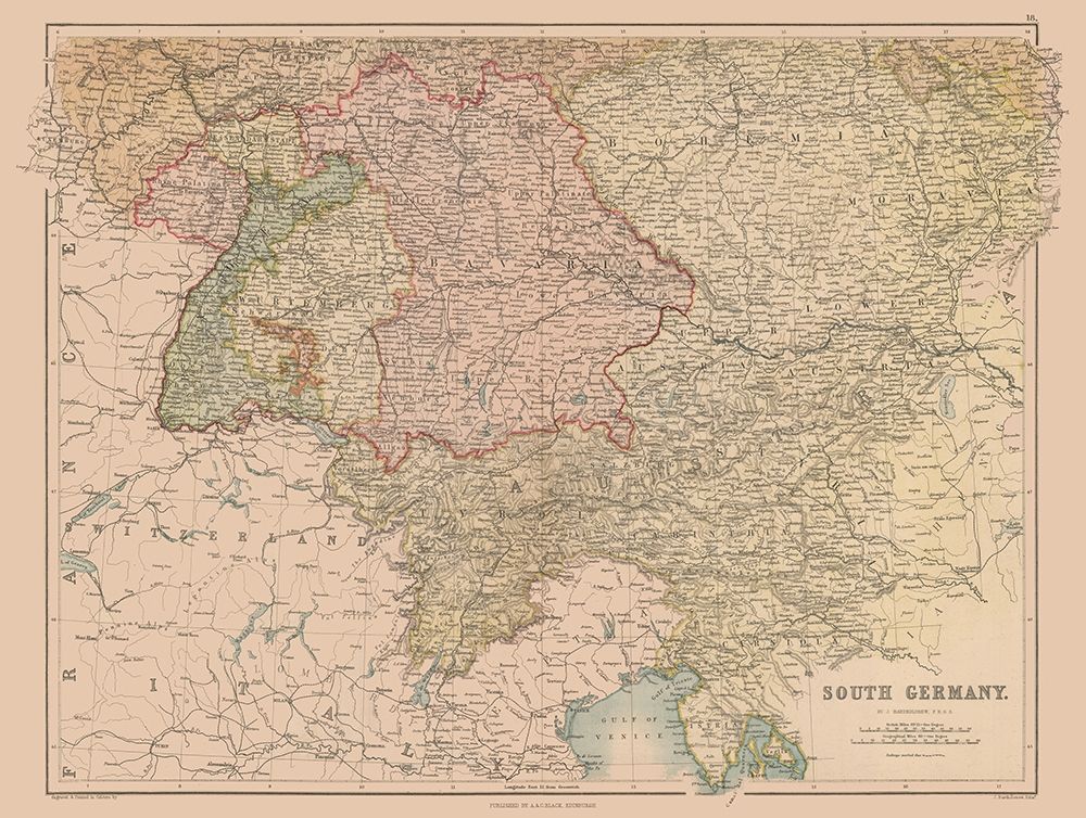 South Germany - Black 1867 art print by Black for $57.95 CAD