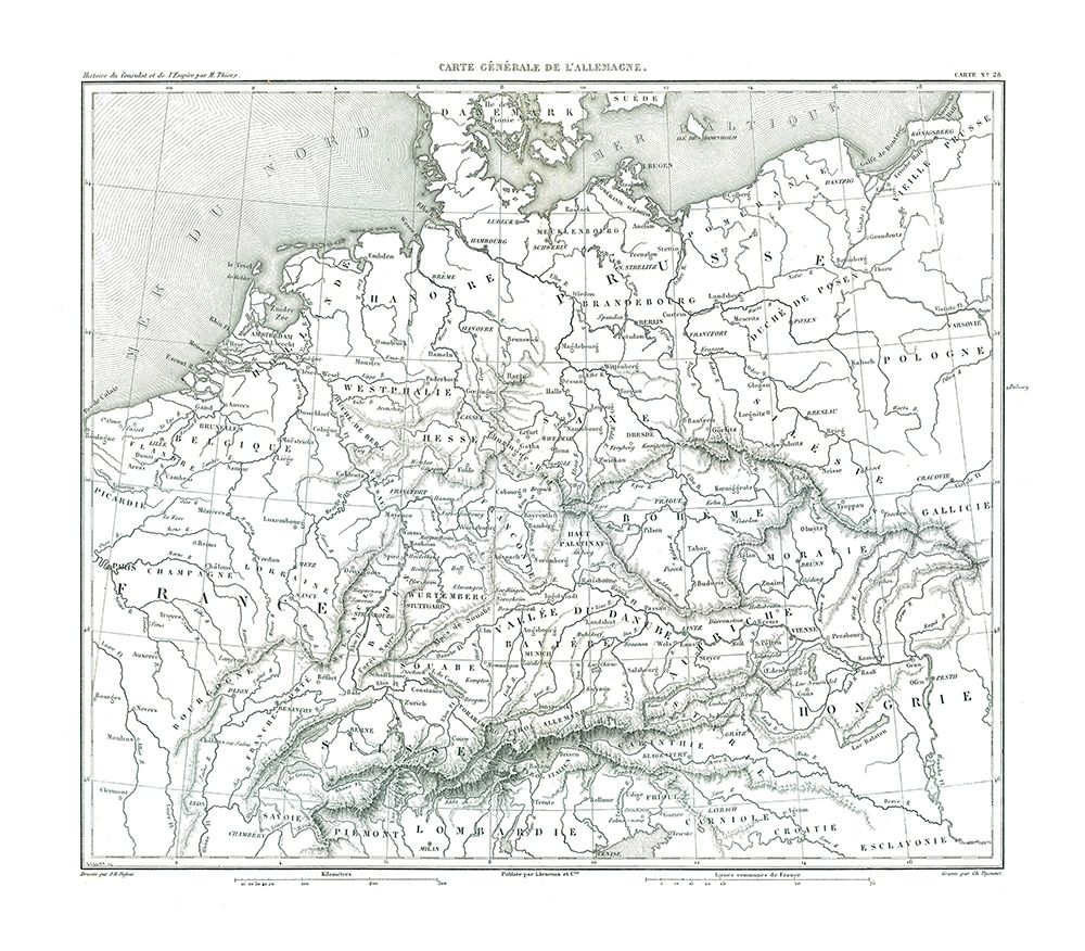 Germany - Thiers 1866 art print by Thiers for $57.95 CAD