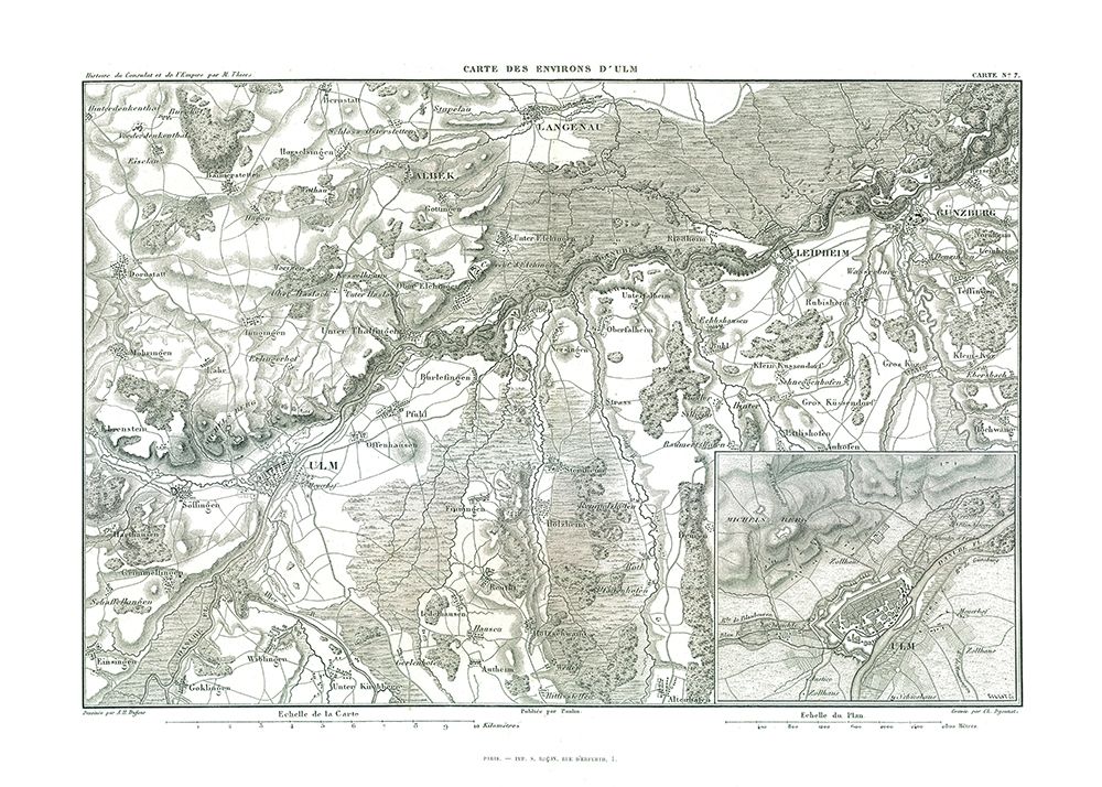 Ulm Germany - Thiers 1866 art print by Thiers for $57.95 CAD