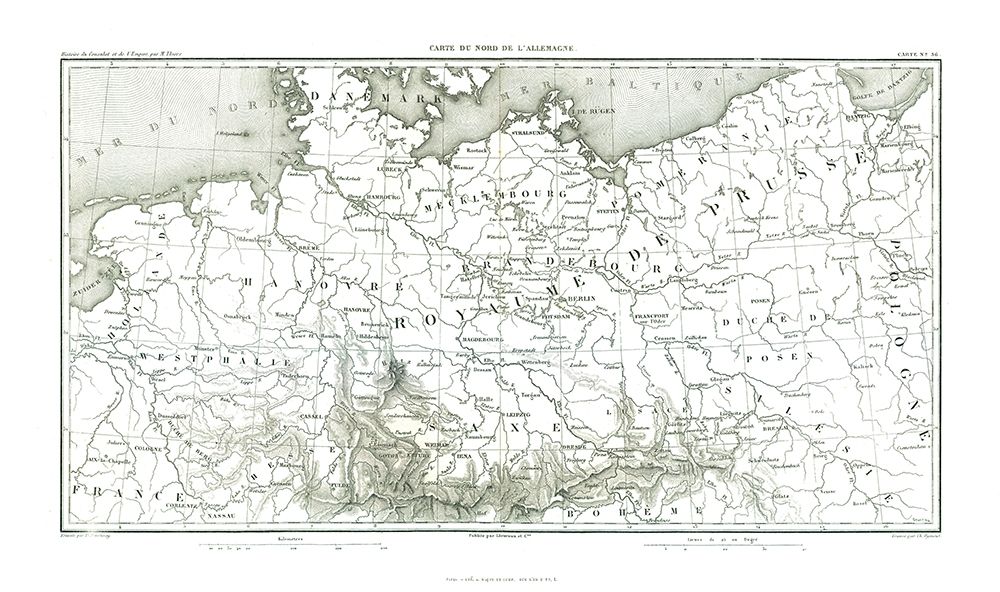 North Germany - Thiers 1866 art print by Thiers for $57.95 CAD