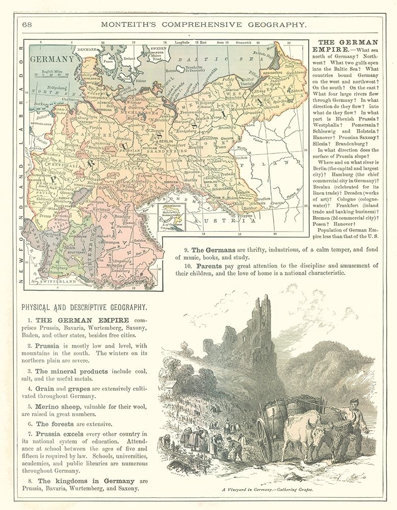 Germany - Monteith 1882 art print by Monteith for $57.95 CAD