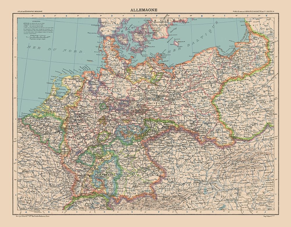 Germany - Schrader 1908 art print by Schrader for $57.95 CAD