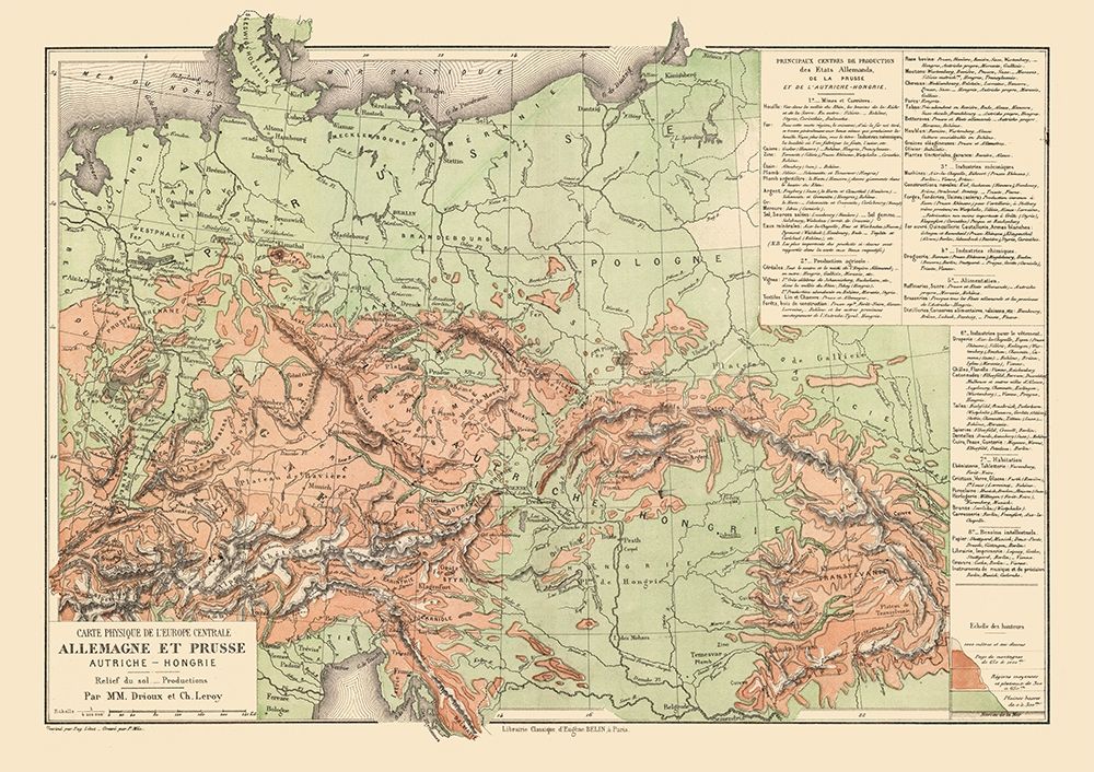 Prussia Germany - Drioux 1882 art print by Drioux for $57.95 CAD