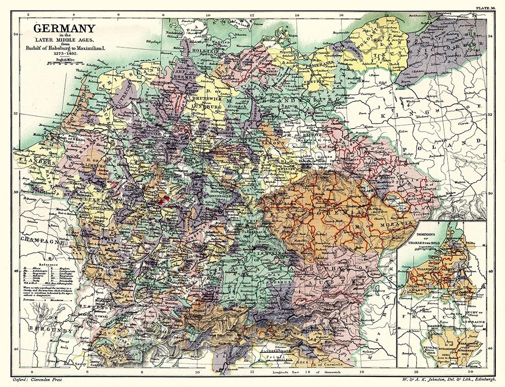 Late Middle Ages 1273 to 1492 Germany - Poole 1902 art print by Poole for $57.95 CAD
