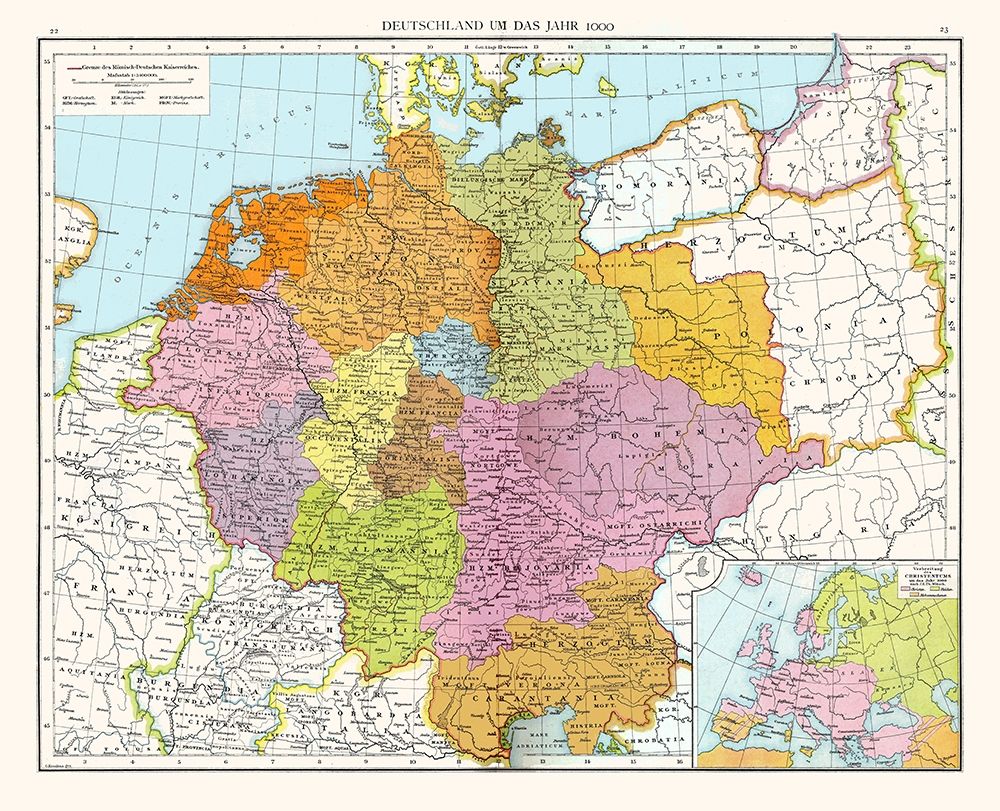 Germany 1000 - Droysen 1886 art print by Droysen for $57.95 CAD