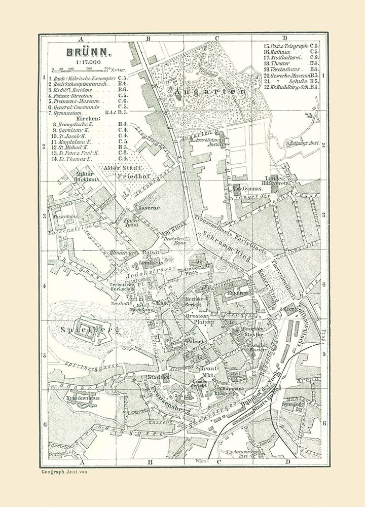 Brunn Germany - Baedeker 1896 art print by Baedeker for $57.95 CAD