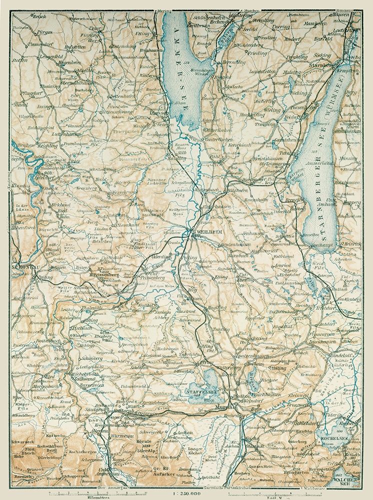 South Germany - Baedeker 1914 art print by Baedeker for $57.95 CAD