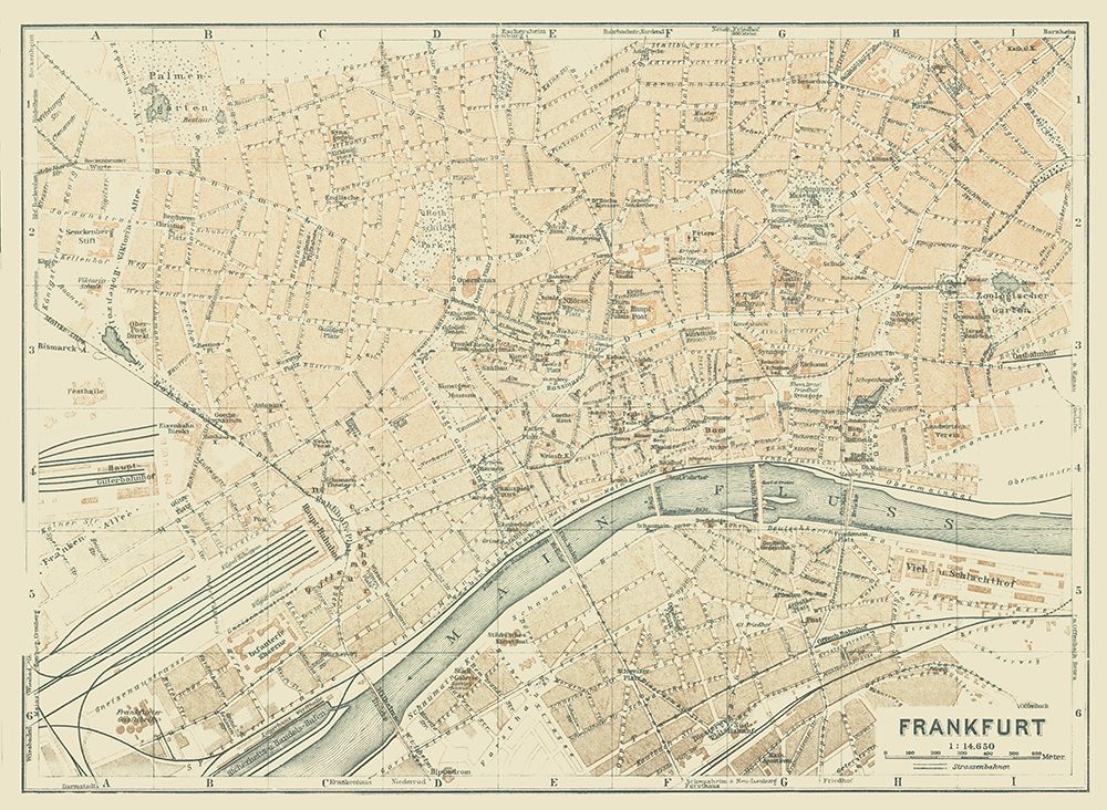 Frankfurt Germany - Baedeker 1914 art print by Baedeker for $57.95 CAD