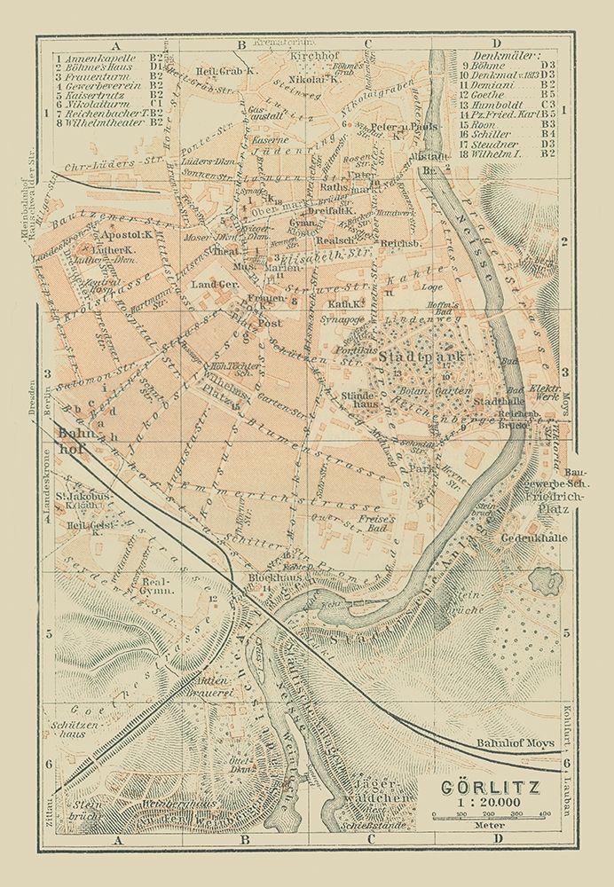 Gorlitz Germany - Baedeker 1914 art print by Baedeker for $57.95 CAD