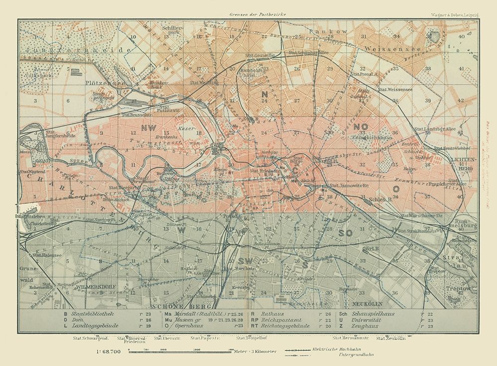 Cities Near Berlin Germany - Baedeker 1914 art print by Baedeker for $57.95 CAD