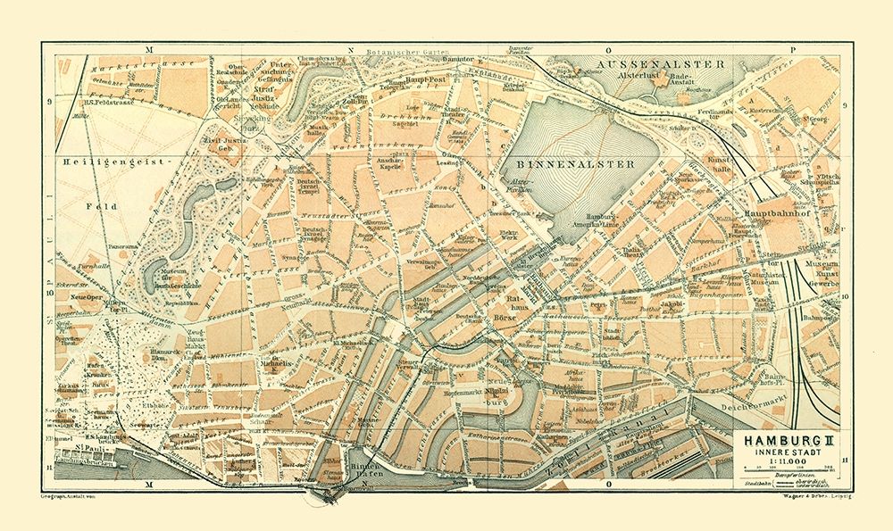 Hamburg Germany - Baedeker 1914 art print by Baedeker for $57.95 CAD
