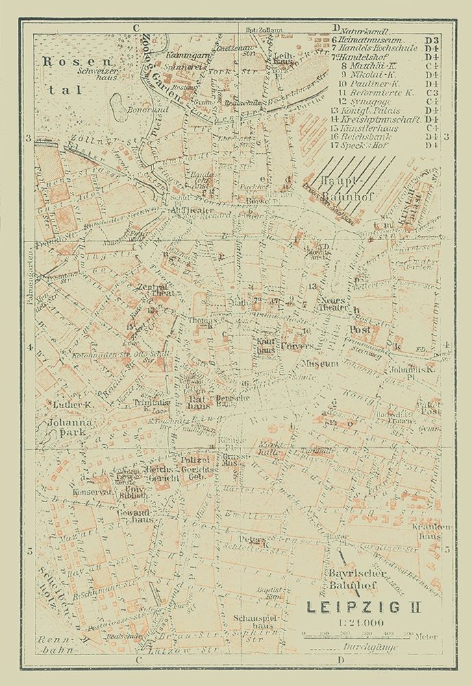 Leipzig Germany - Baedeker 1914 art print by Baedeker for $57.95 CAD