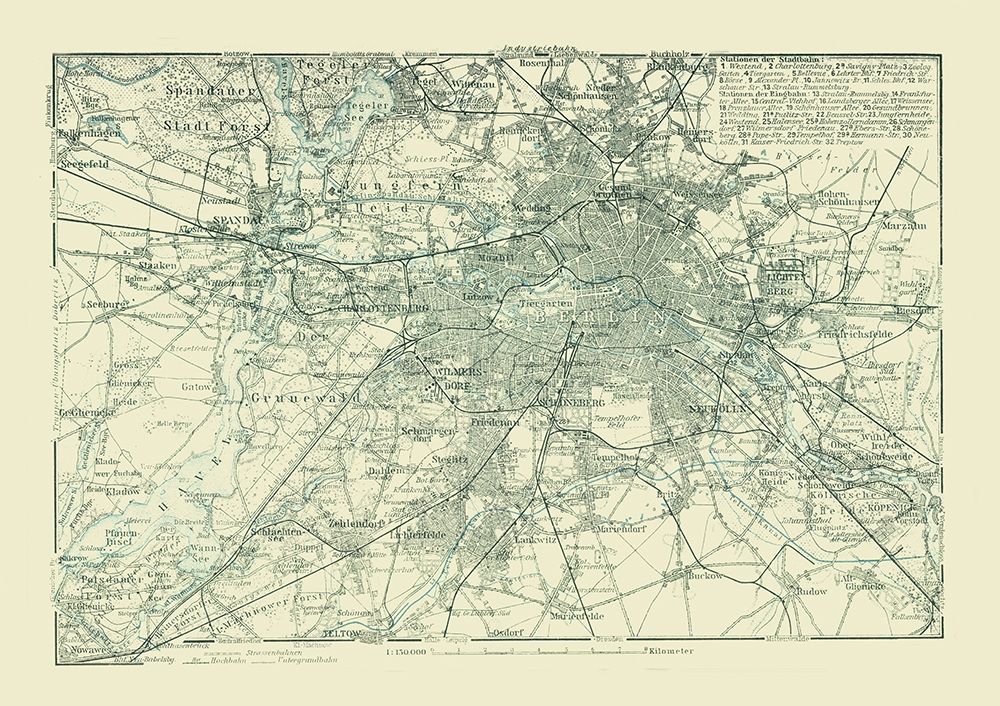 Berlin Germany - Baedeker 1914 art print by Baedeker for $57.95 CAD