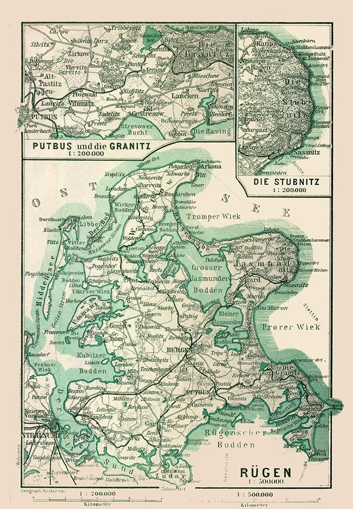 Rugen Island Germany - Baedeker 1914 art print by Baedeker for $57.95 CAD