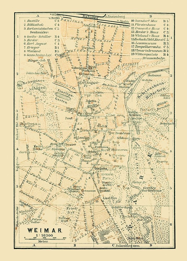 Weimar Germany - Baedeker 1914 art print by Baedeker for $57.95 CAD