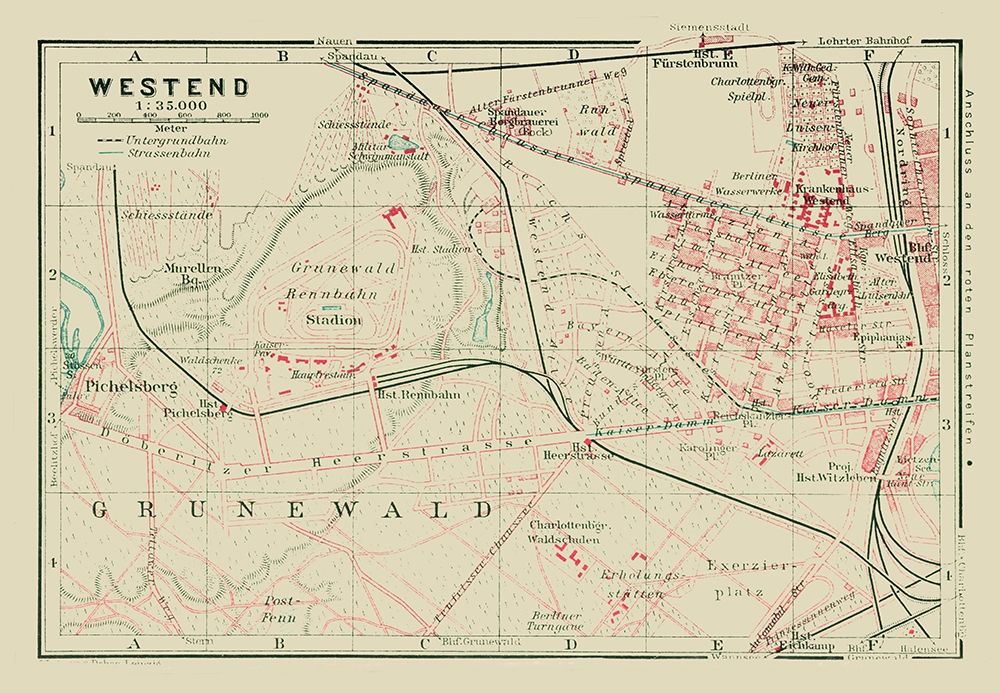 Westend Berlin Germany - Baedeker 1914 art print by Baedeker for $57.95 CAD