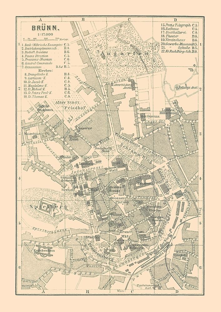 Brunn Germany - Baedeker 1896 art print by Baedeker for $57.95 CAD