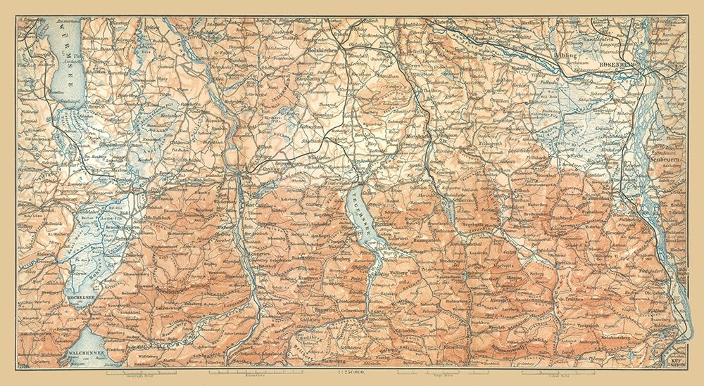 Southeastern Germany - Baedeker 1896 art print by Baedeker for $57.95 CAD
