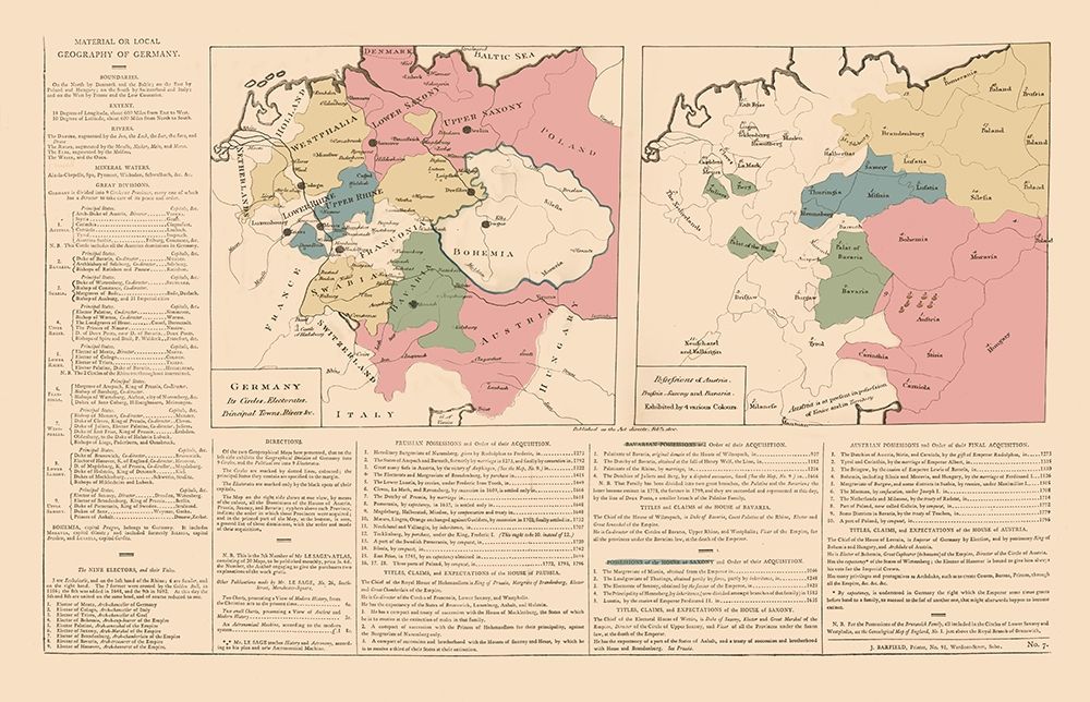 Germany - Le Sage 1801 art print by Le Sage for $57.95 CAD