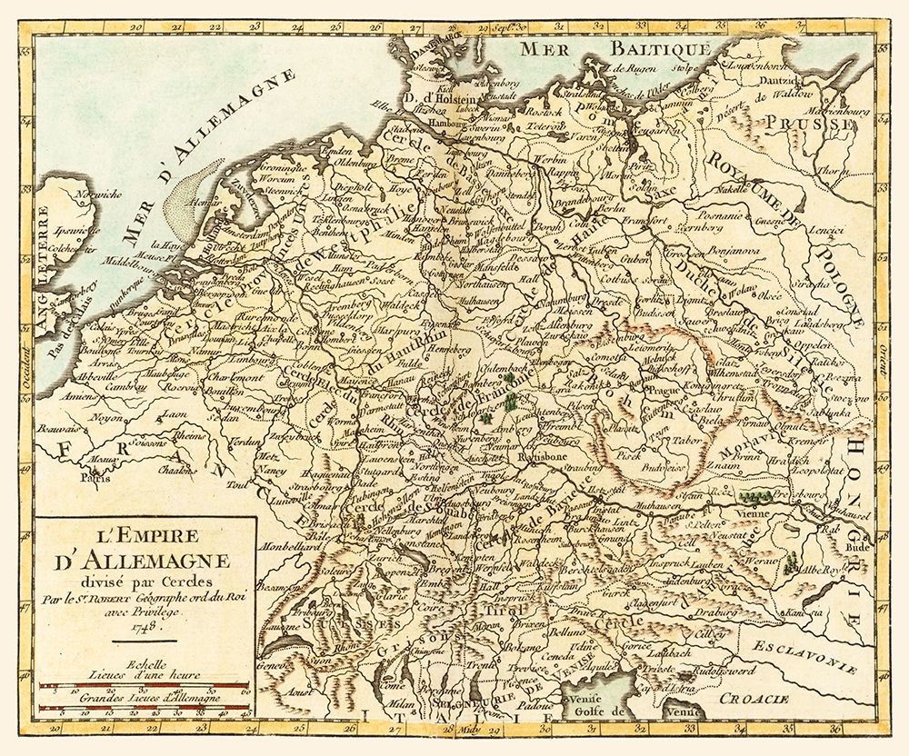 German Empire - Robert 1748 art print by Robert for $57.95 CAD