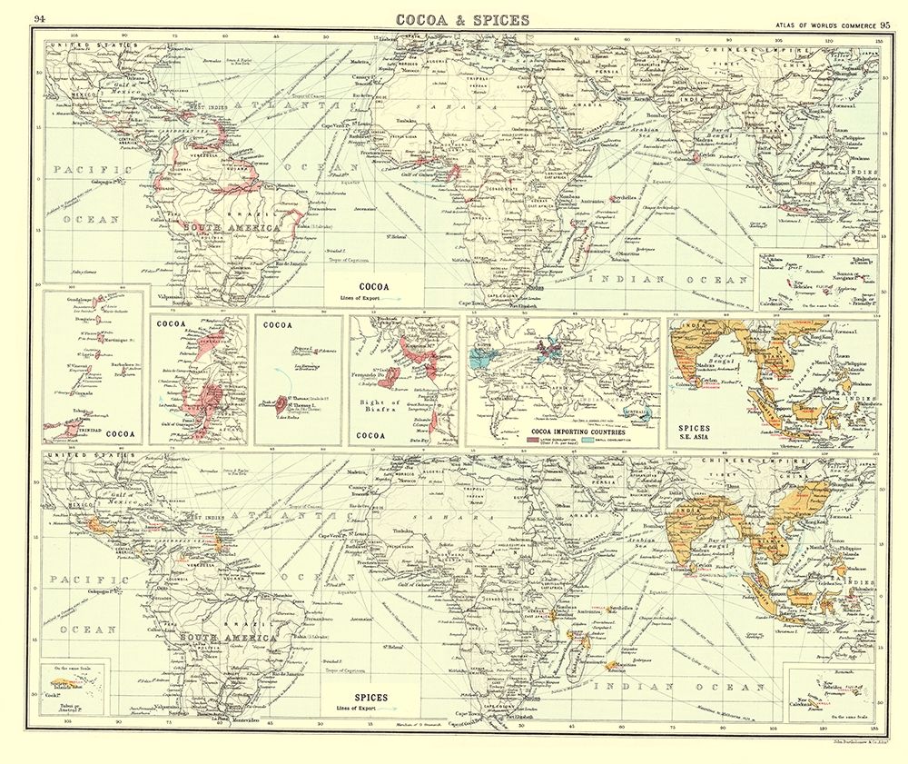 Global Cocoa Spices - Bartholomew 1907 art print by Bartholomew for $57.95 CAD