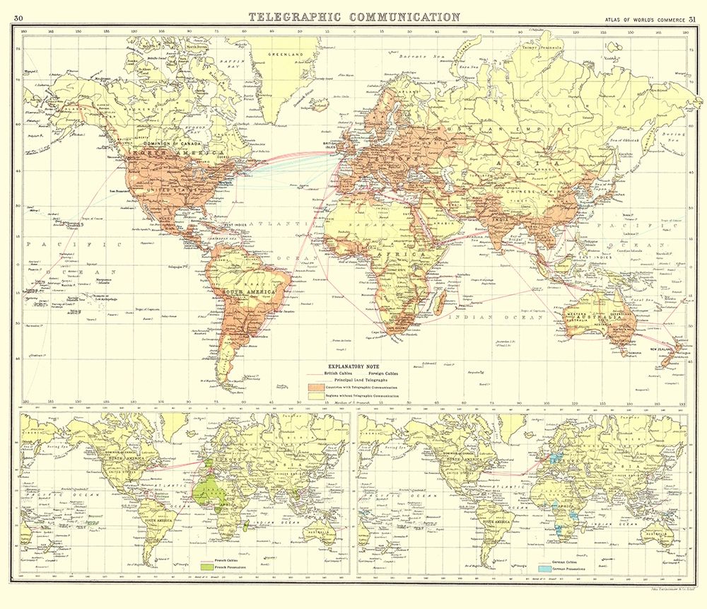 Global Telegraphic Communication - Bartholomew art print by Bartholomew for $57.95 CAD
