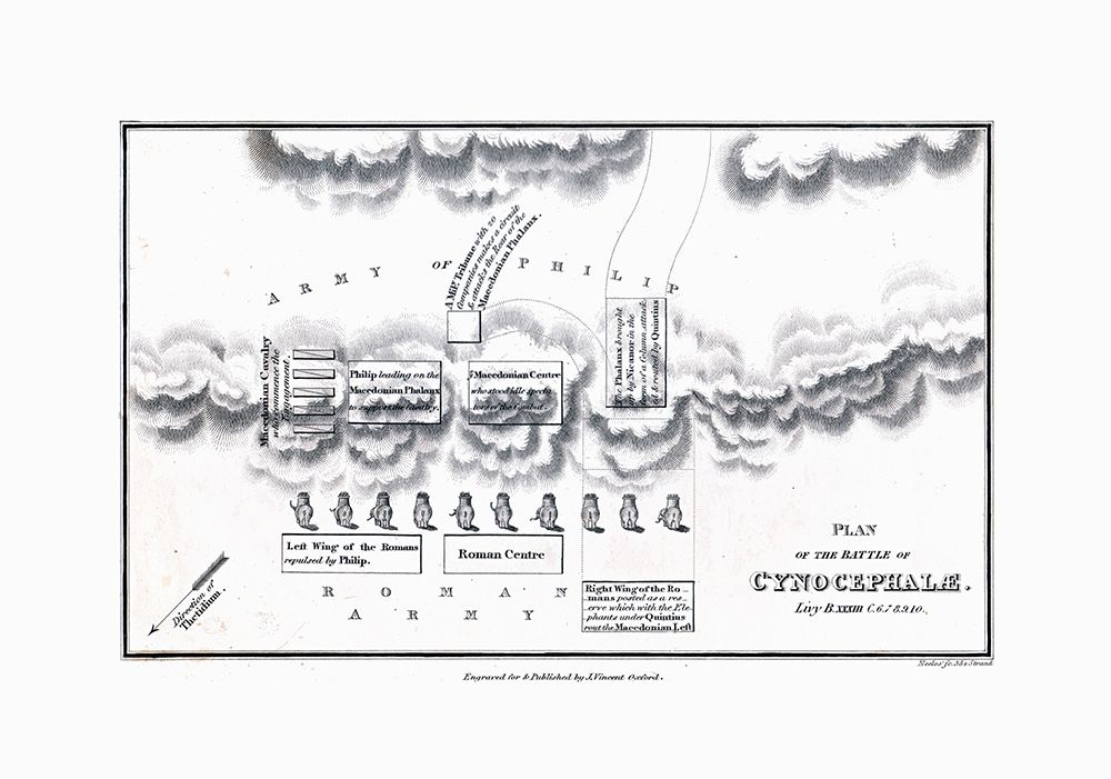 Battle of Cynocephalae - Greece - Oxford 1828 art print by Unknown for $57.95 CAD