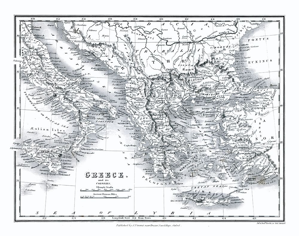Colonies Greece - Oxford 1828 art print by Oxford for $57.95 CAD