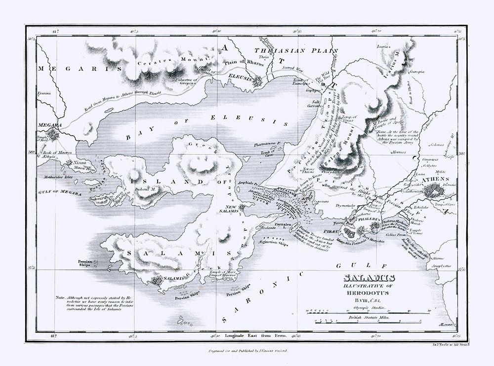 Salamis Island Greece - Oxford 1828 art print by Oxford for $57.95 CAD