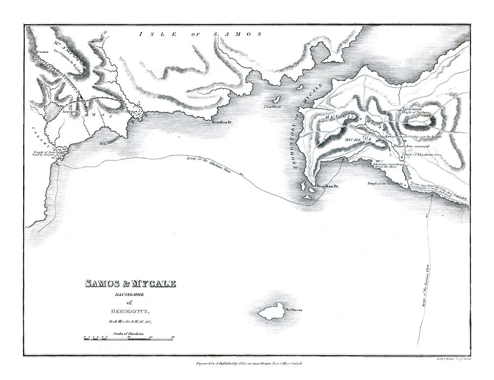 Samos Mycale Greece - Oxford 1828 art print by Oxford for $57.95 CAD