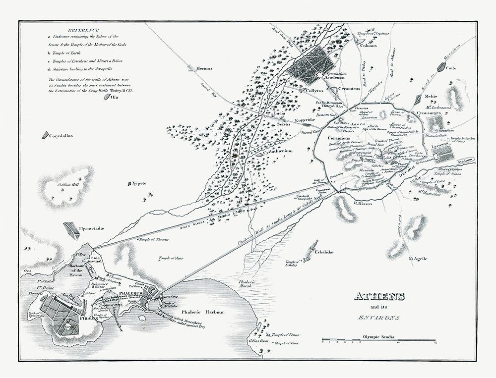 Athens Greece - Oxford 1828 art print by Oxford for $57.95 CAD