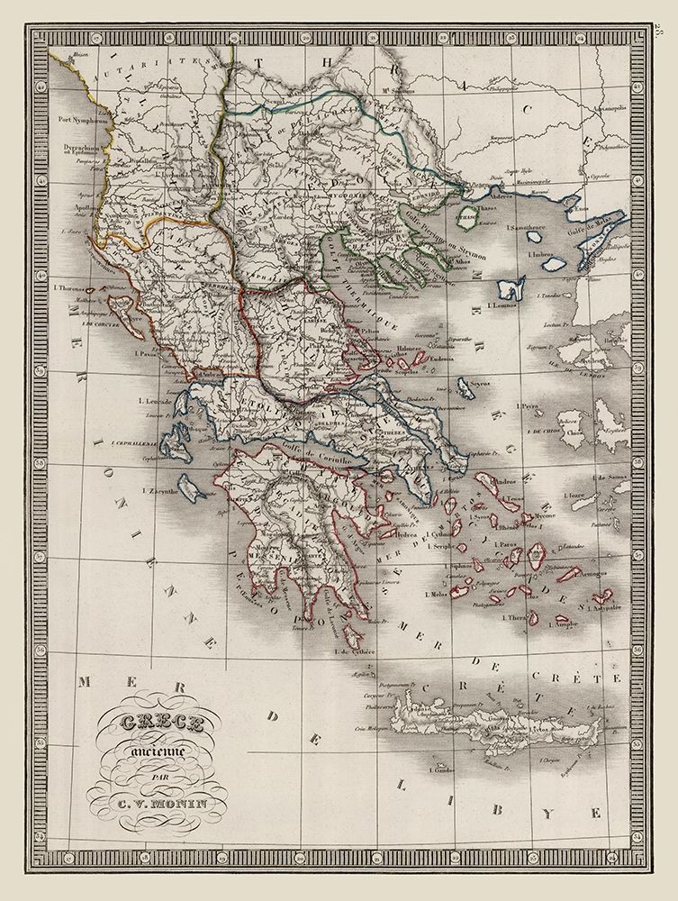 Ancient Greece - Monin 1839 art print by Monin for $57.95 CAD