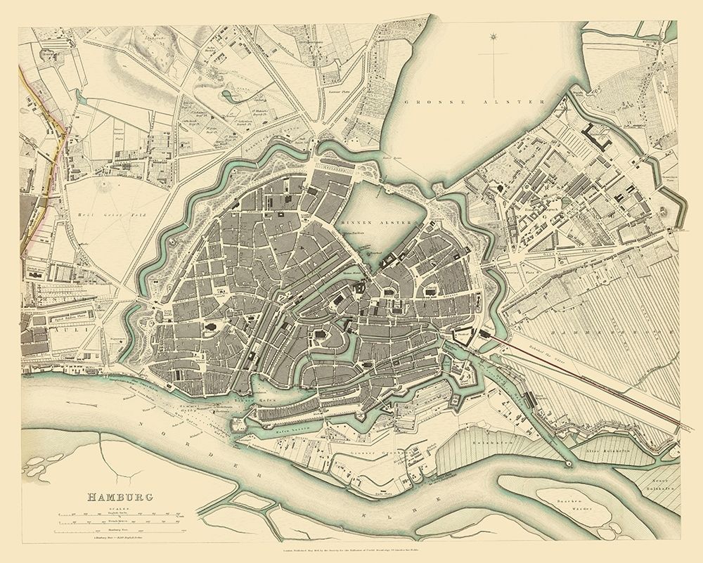 Hamburg Germany - Chapman 1837 art print by Chapman for $57.95 CAD