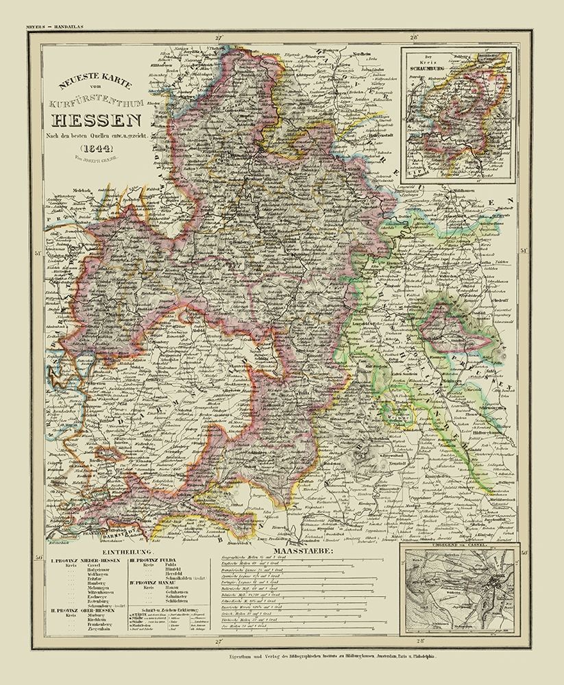 Hesse Schaumburg Cassel Germany art print by Hildburghausen for $57.95 CAD