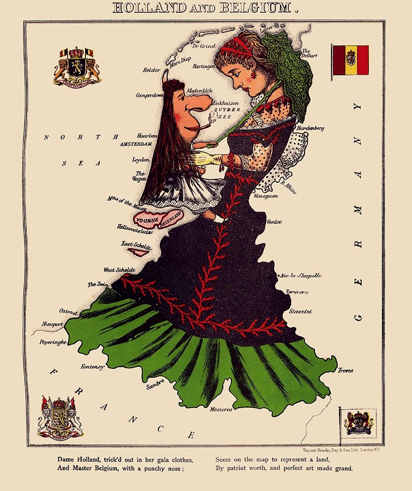 Benelux Holland Belgium - Lancaster 1869 art print by Lancaster for $57.95 CAD