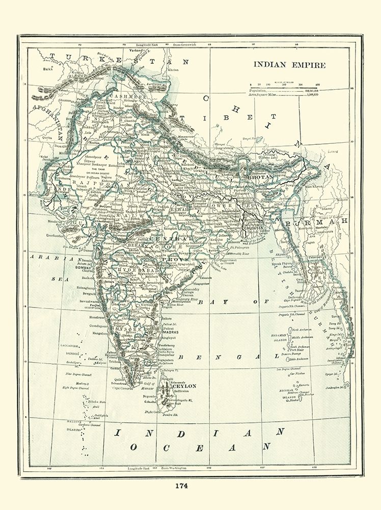 Indian Empire Asia Sri Lanka - Rathbun 1893 art print by Rathbun for $57.95 CAD