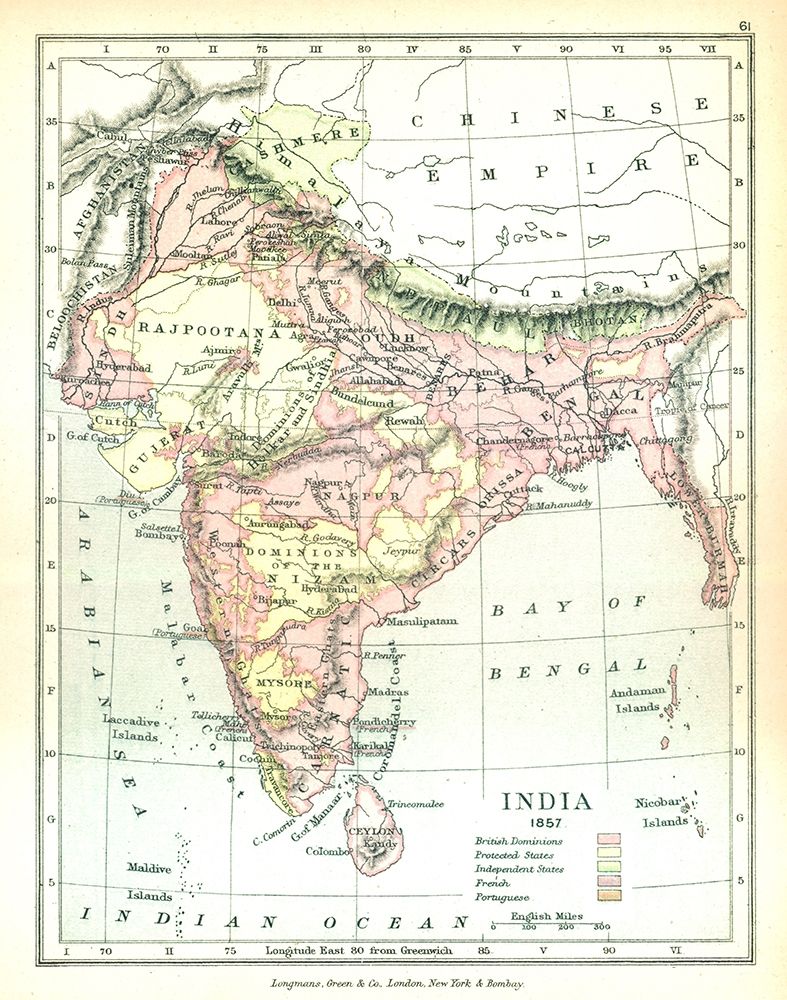 India 1857 - Gardiner 1902 art print by Gardiner for $57.95 CAD