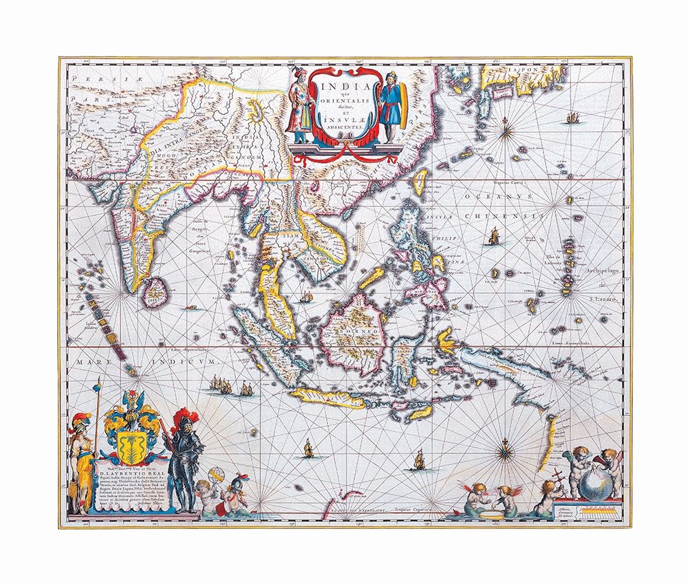Asia India - Blaeu 1665 art print by Blaeu for $57.95 CAD