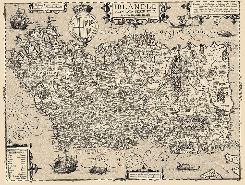 Ireland - Ortelius 1606 art print by Ortelius for $57.95 CAD