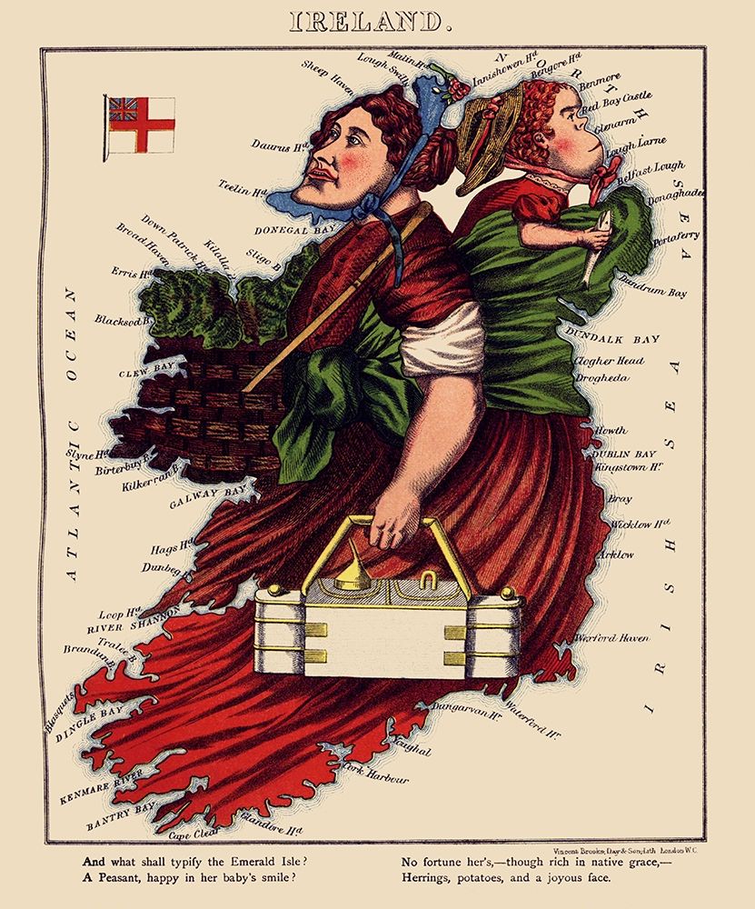 Ireland - Lancaster 1869 art print by Lancaster for $57.95 CAD